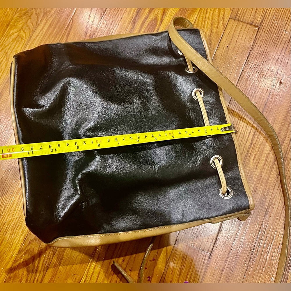 Yves Saint Laurent Black and Tan Crossbody Bag - Picture 11 of 13